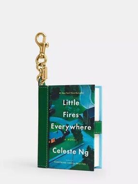 COACH LITTLE FIRES EVERYWHERE BY CELESTE Ng BOOK BAG CHARM - NEW IN PACKAGING